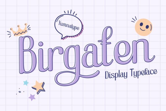 Birgaten Font: A Playful Display Typeface for Editorial Design