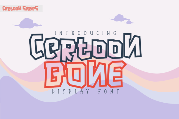 Certoon Bone Font: Editorial Design with Outline Type