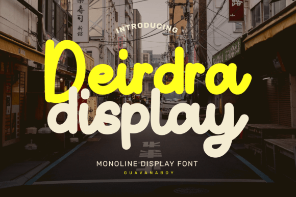 Deirdra Font: Elevating Campaign Visuals with Elegant Display Type