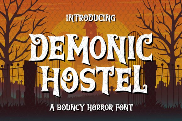 Demonic Hostel Font Review: Bouncy Horror for Branding