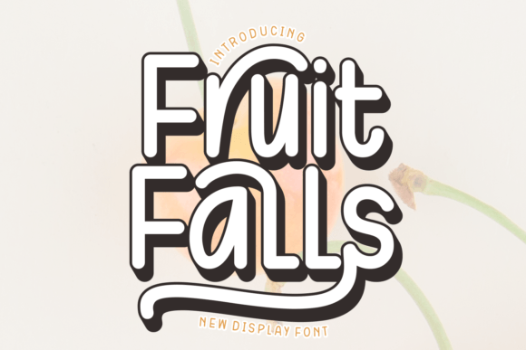 Fruit Falls Font: A Display Typeface for Summer Campaigns