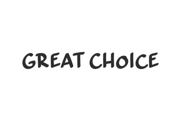 Great Choice Font: A Handmade Maker’s Display Typeface