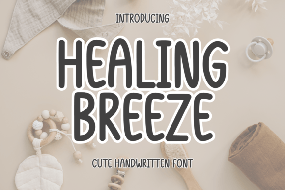 Healing Breeze Font: Handwritten Style for Web Design