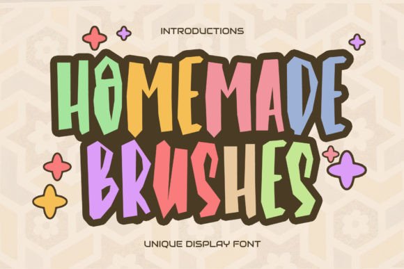 Homemade Brushes Font: Adding Whimsy to Editorial Layouts