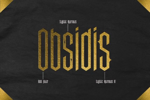 Obsidis Font: Elevating Handmade Labels and Decor