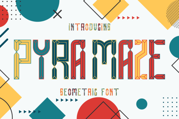 Pyra Maze Font: Geometric Display Type for Crafters