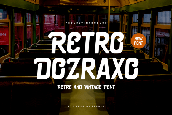 Retro Dozraxo Font Review for Digital Branding