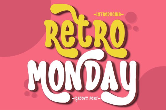 Retro Monday Font: Vintage Display Style for Campaigns