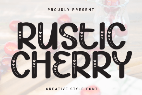 Rustic Cherry Font: Adding Heart to Editorial Design