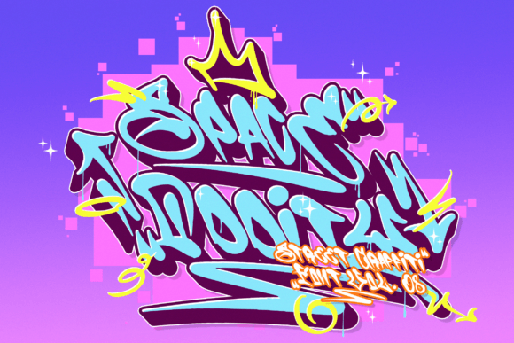 Space Oddity Font: Bold Graffiti for Web Design