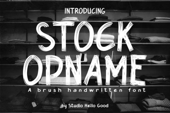 Stock Opname Font: Handwritten Charm for Makers