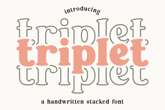 Triplet Font: Handwritten Display Typography for Web Design