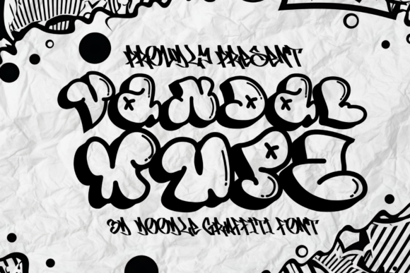 Vandal Wupz Font: Bold Display Typography for Web Design