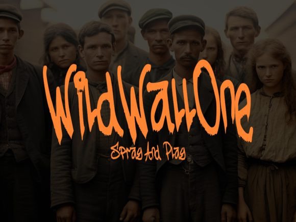 Wildwallone Font: Bold Graffiti Style for Handmade Products